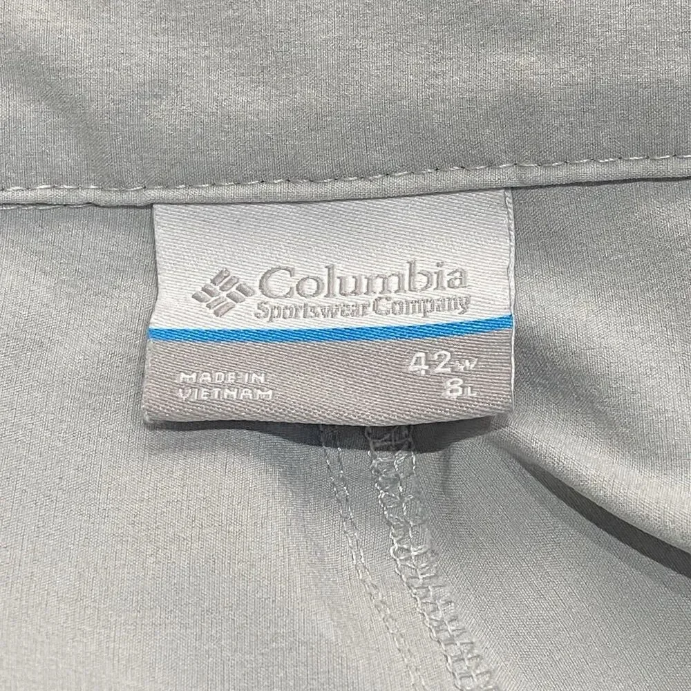 Columbia PFG Grander Marlin III Offshore Fishing Shorts Men’s 42W 8L Cool Gray